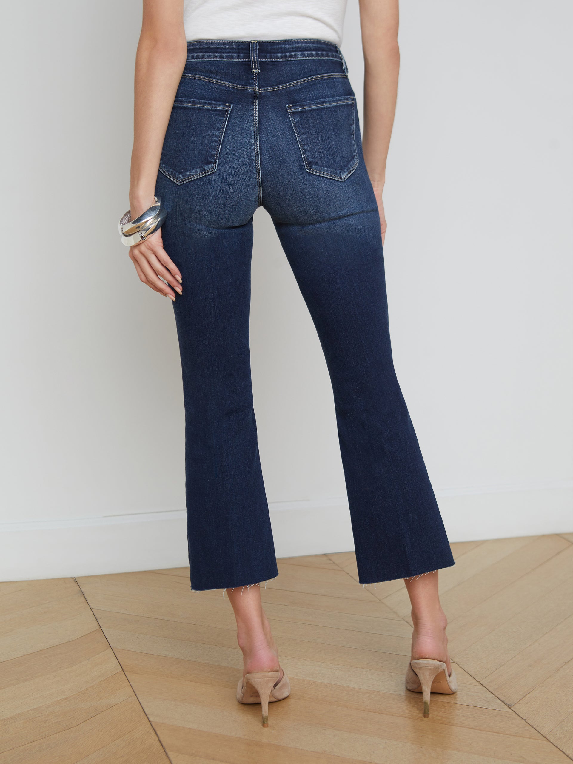 Kendra Cropped Flare Jean jean L'AGENCE   