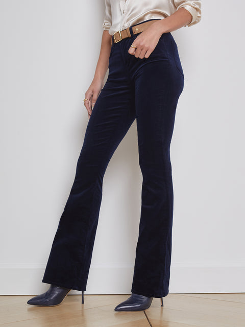 Buy Black Velvet Flare Jeans from Next Luxembourg