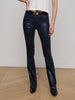 Jean bootcut en denim enduit Selma