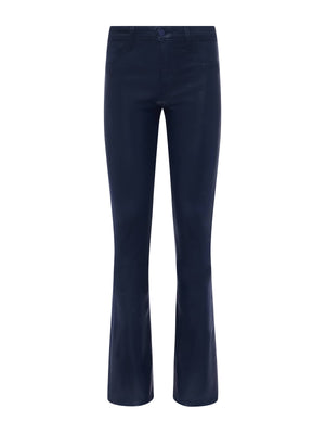 Jean bootcut en denim enduit Selma