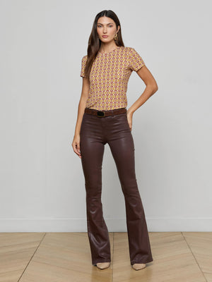 wax coated jean L'AGENCE