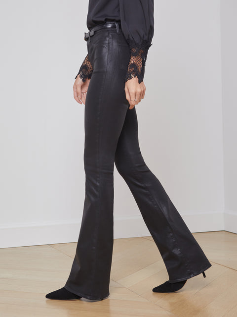 L'AGENCE Marty High-Rise Flare Jean In Jet
