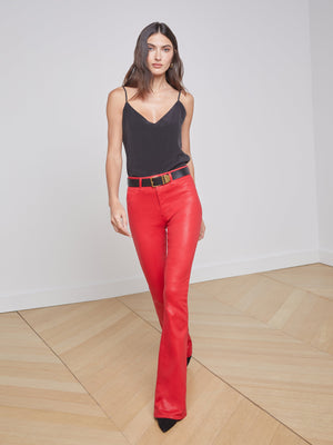 Marty Coated Flare Jean jean L'AGENCE Sale