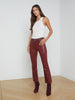 Kendra Coated Cropped Flare Jean jean L'AGENCE   