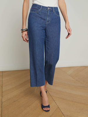 Wanda Cropped Wide-Leg Jean jean L'AGENCE