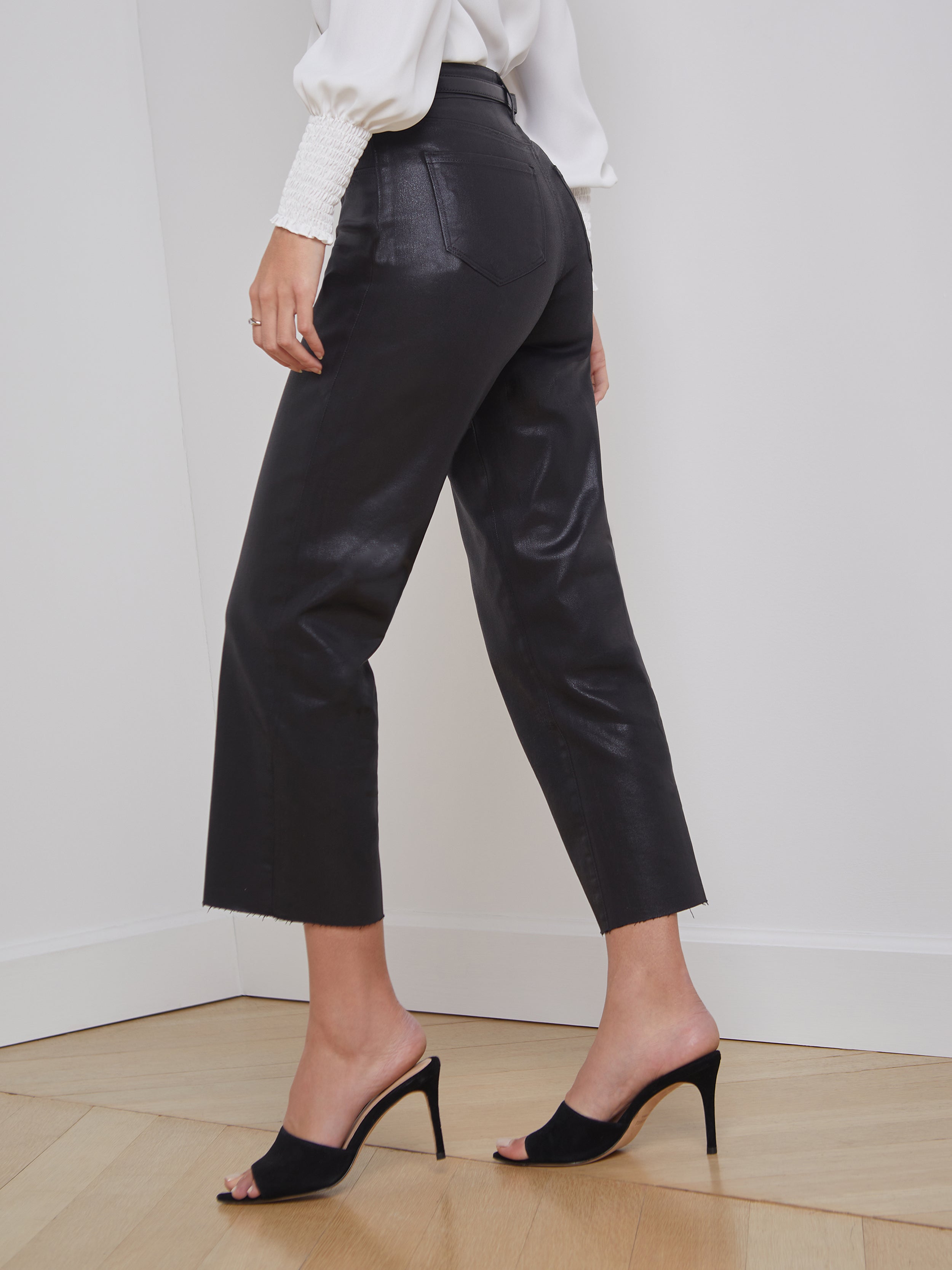 HIGH-WAISTED TROUSERS | Orange | SELECTED FEMME®