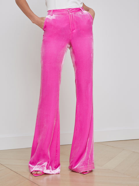 Tailored Velvet Trousers - Blush Boutique