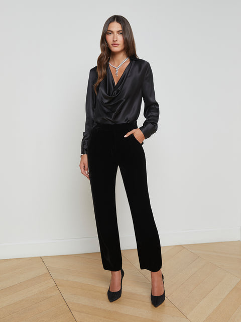 Rebel Velvet Trouser trouser L'AGENCE   