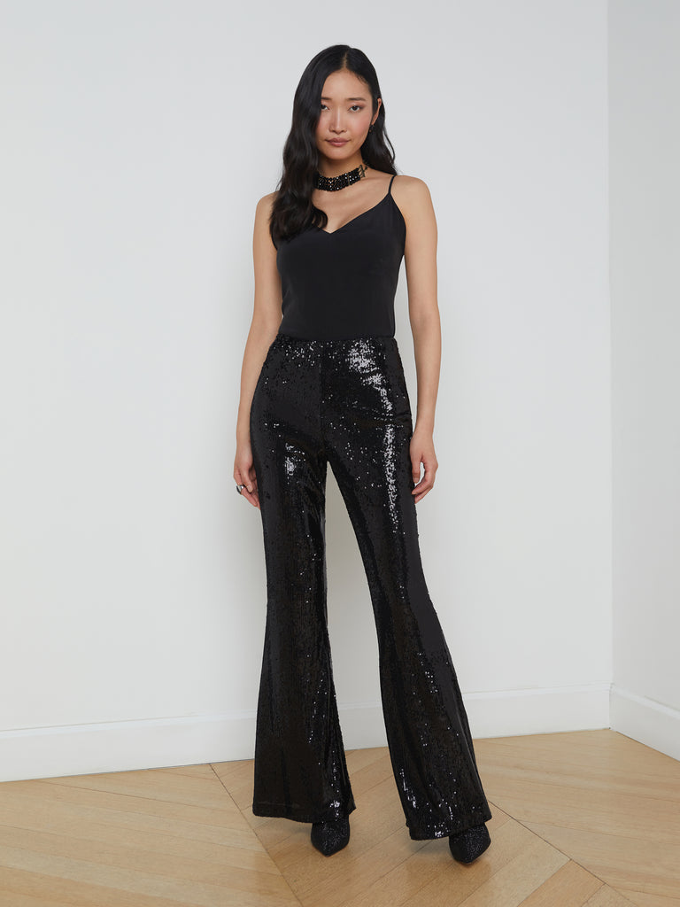 Honor Sequin Pant pant L'AGENCE   