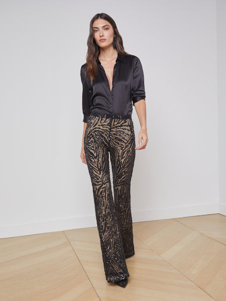 L'AGENCE Honor Pant in Black