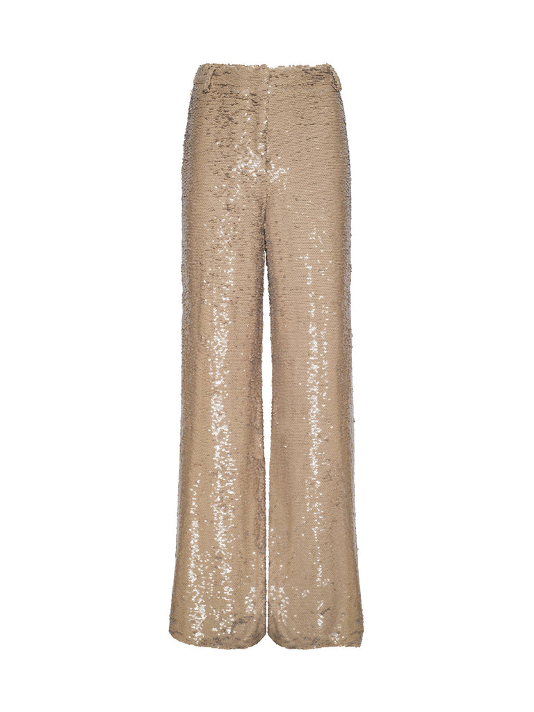 Gavin Sequin Wide-Leg Pant