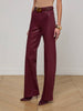 Clayton Coated Wide-Leg Jean