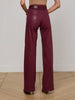Clayton Coated Wide-Leg Jean
