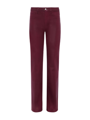 Clayton Coated Wide-Leg Jean