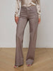 Clayton Coated Wide-Leg Jean