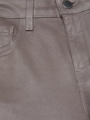 Clayton Coated Wide-Leg Jean