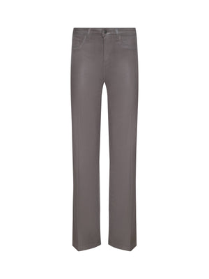 Clayton Coated Wide-Leg Jean