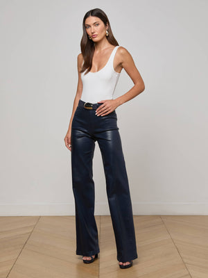 Jean large enduit Clayton