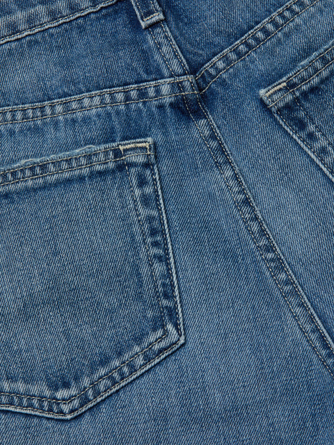 Elise Denim Bermuda Short short L'AGENCE