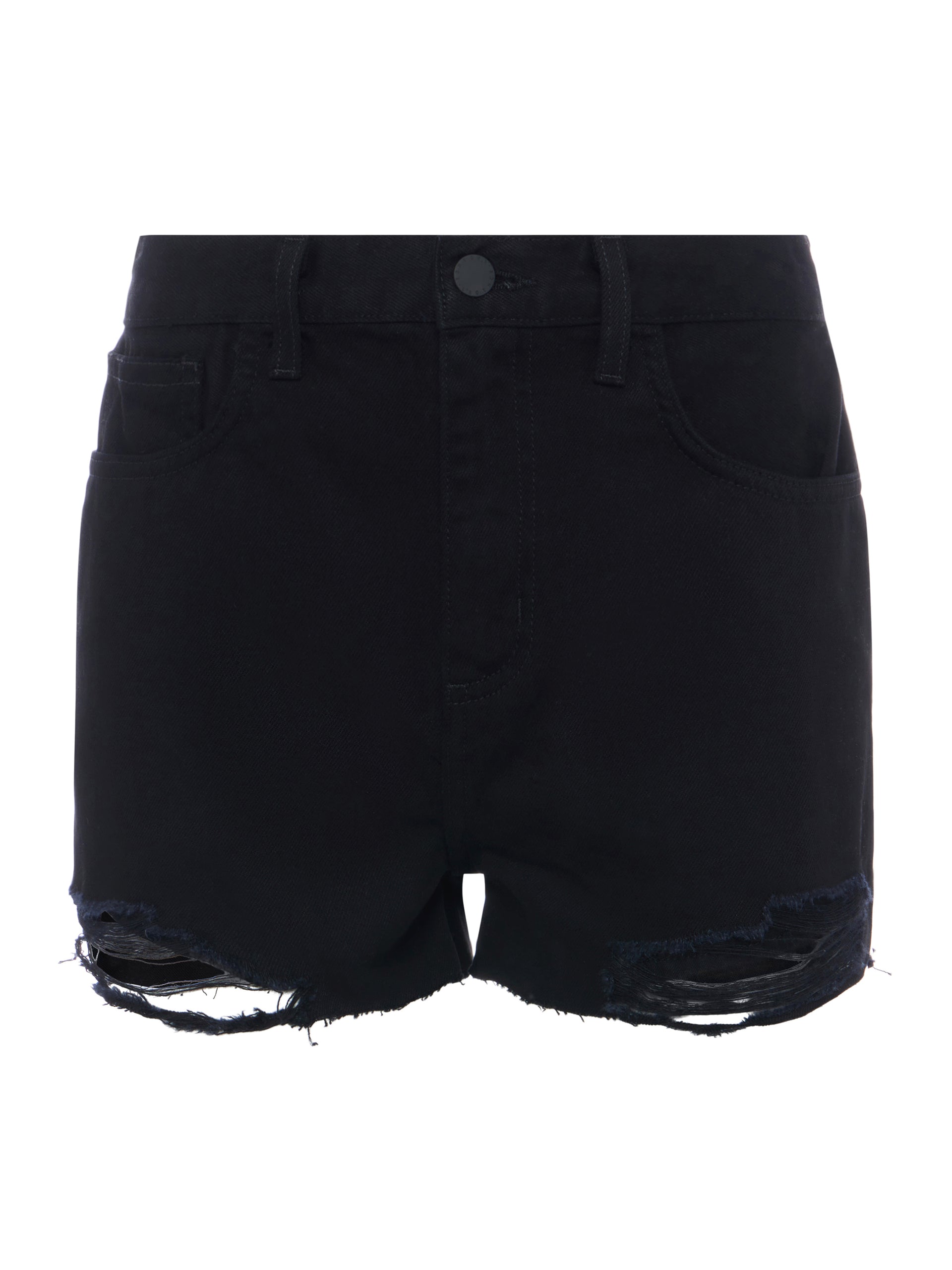 Clark Distressed Denim Short short L'AGENCE   