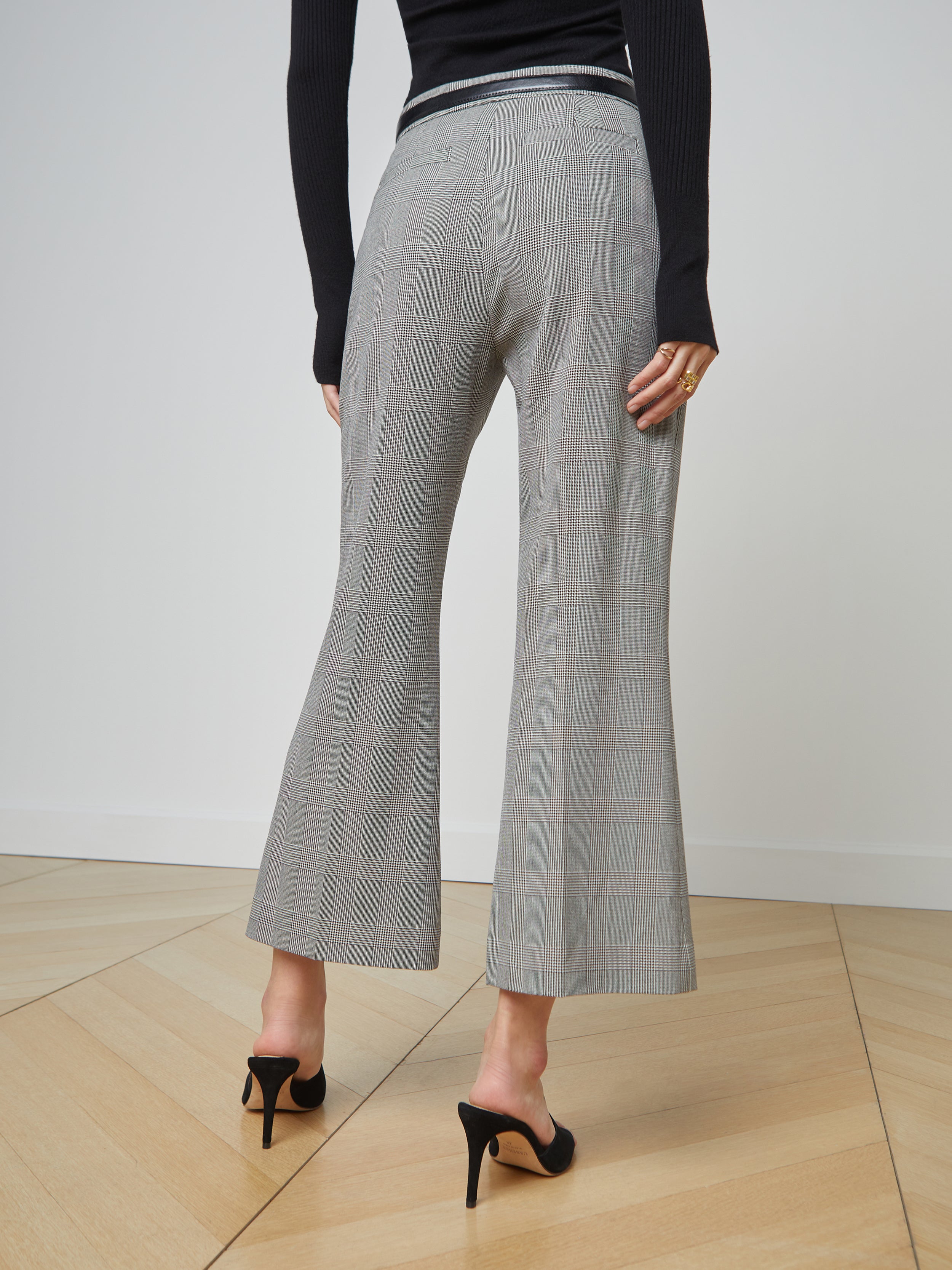 Cropped on sale flared trousers