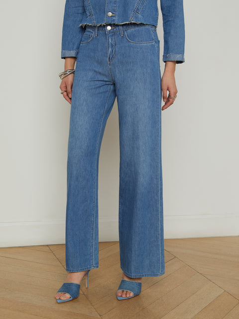 Alicent Wide-Leg Jean jean L'AGENCE