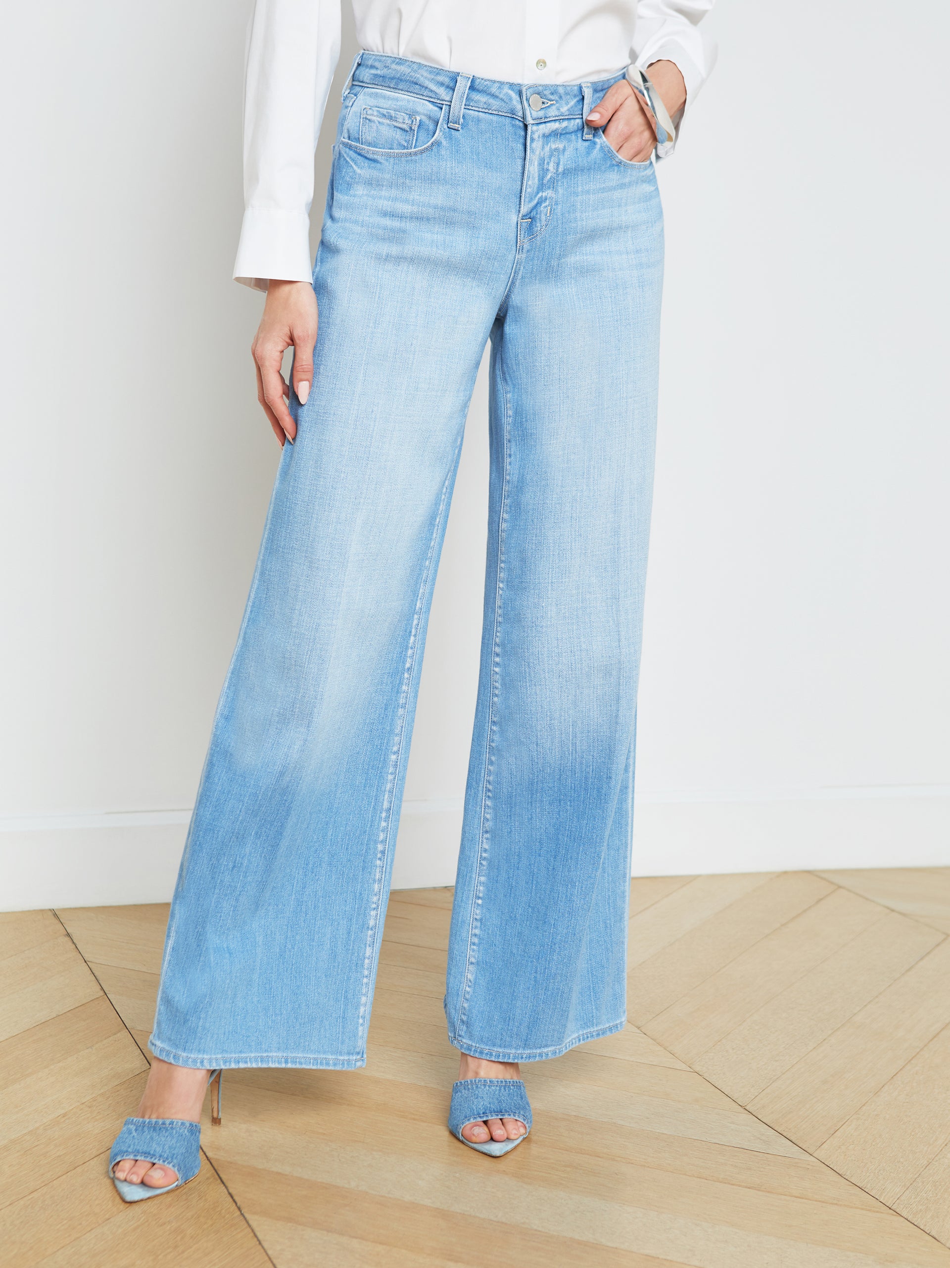 Alicent Wide-Leg Jean jean L'AGENCE Sale   