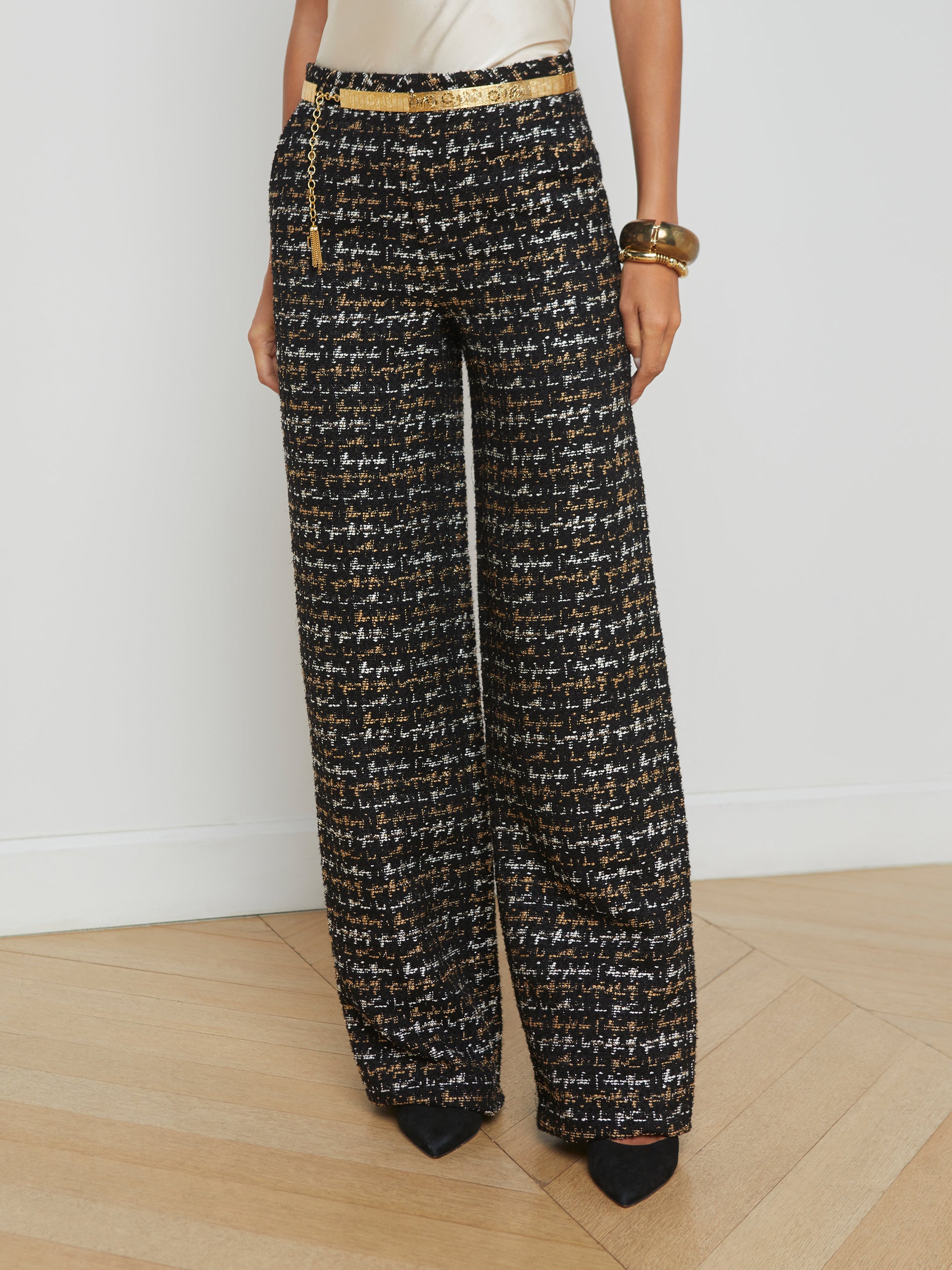 Livvy Tweed Trouser pant L'AGENCE Sale