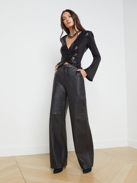 Livvy Leather Trouser