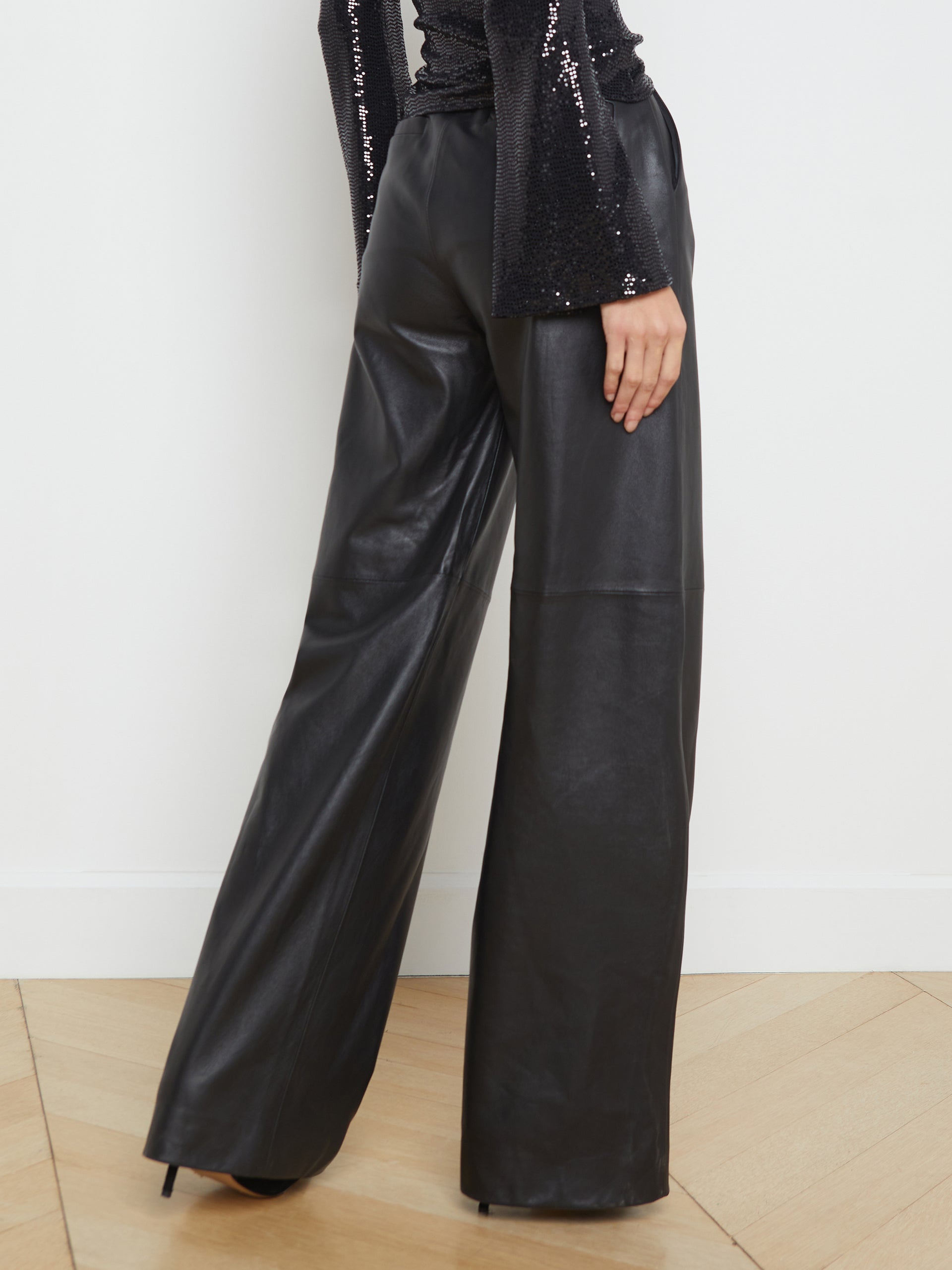 Livvy Leather Trouser pant L'AGENCE