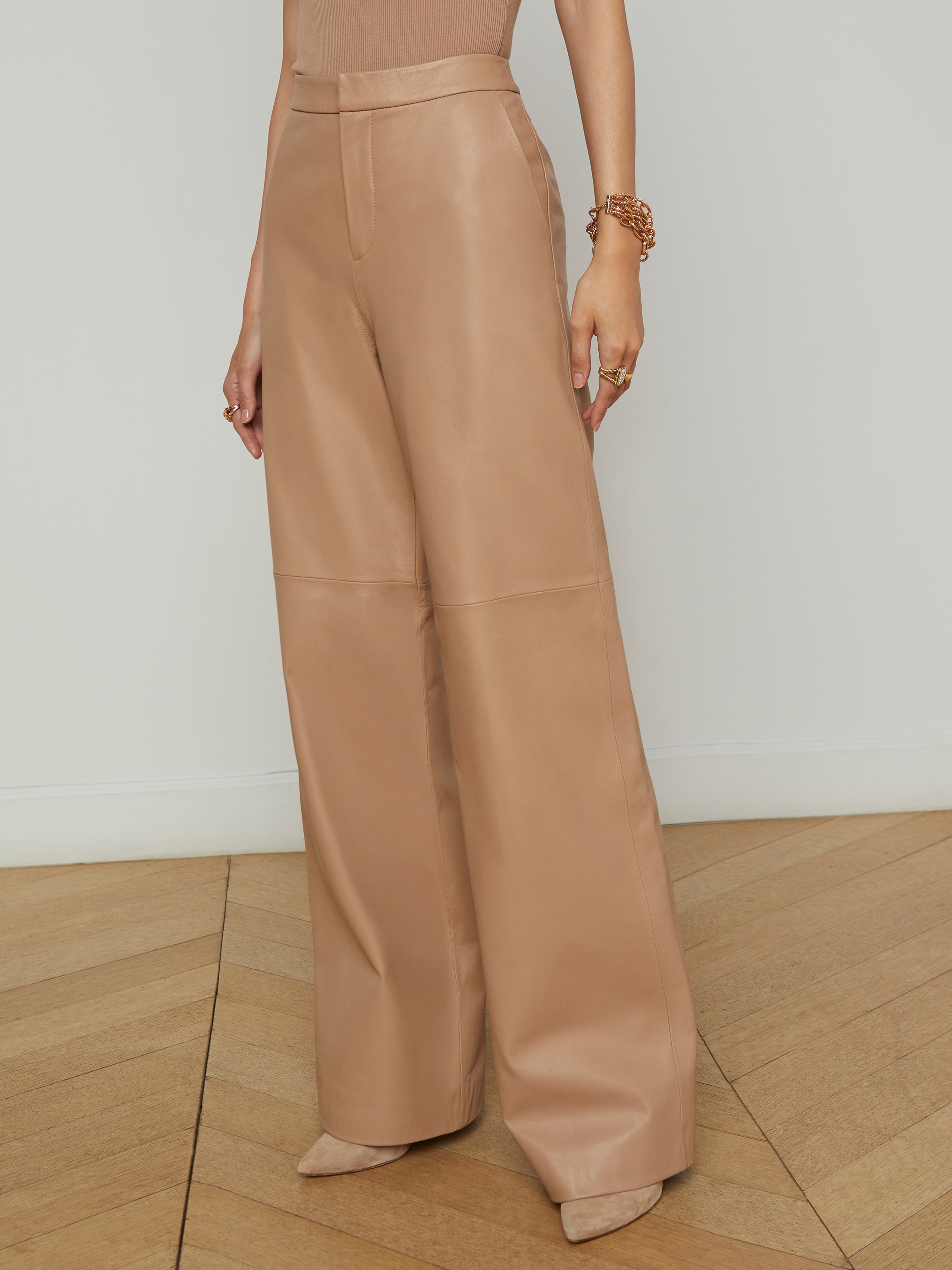 Livvy Leather Trouser trouser L'AGENCE