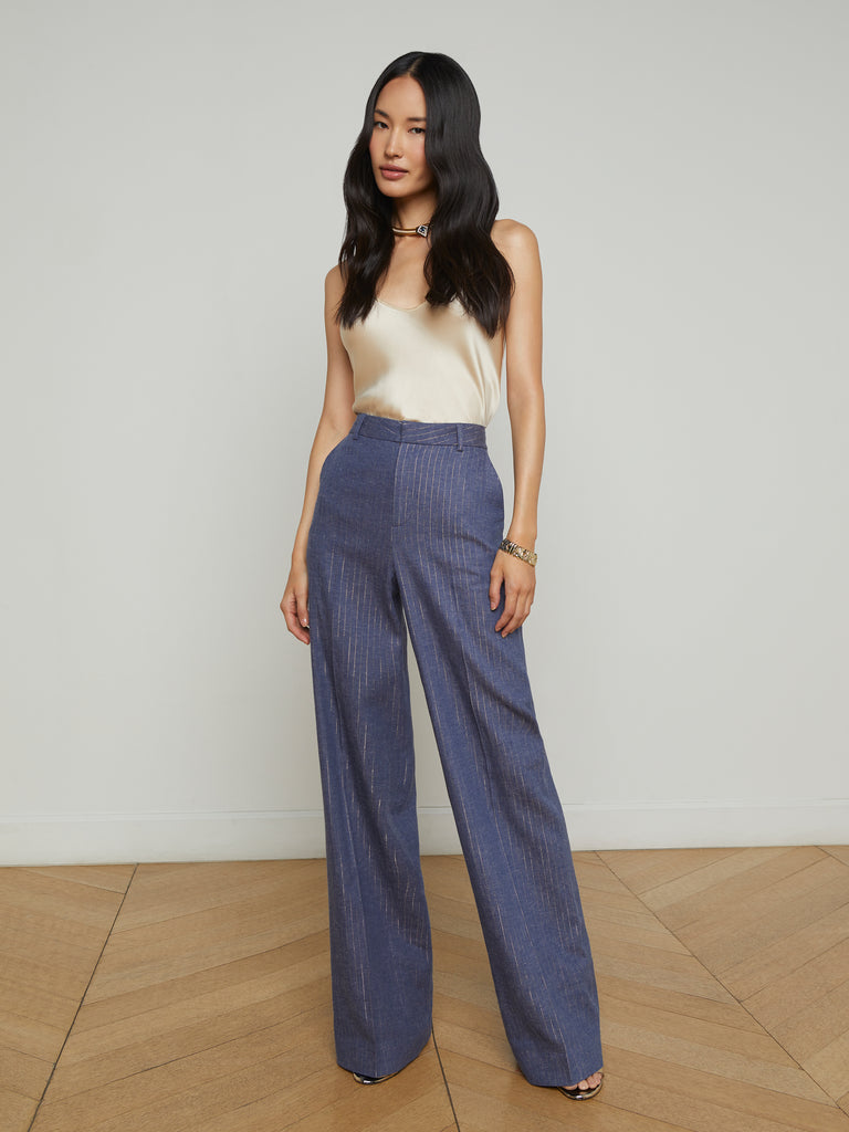 Livvy Pinstriped Trouser trouser L'AGENCE