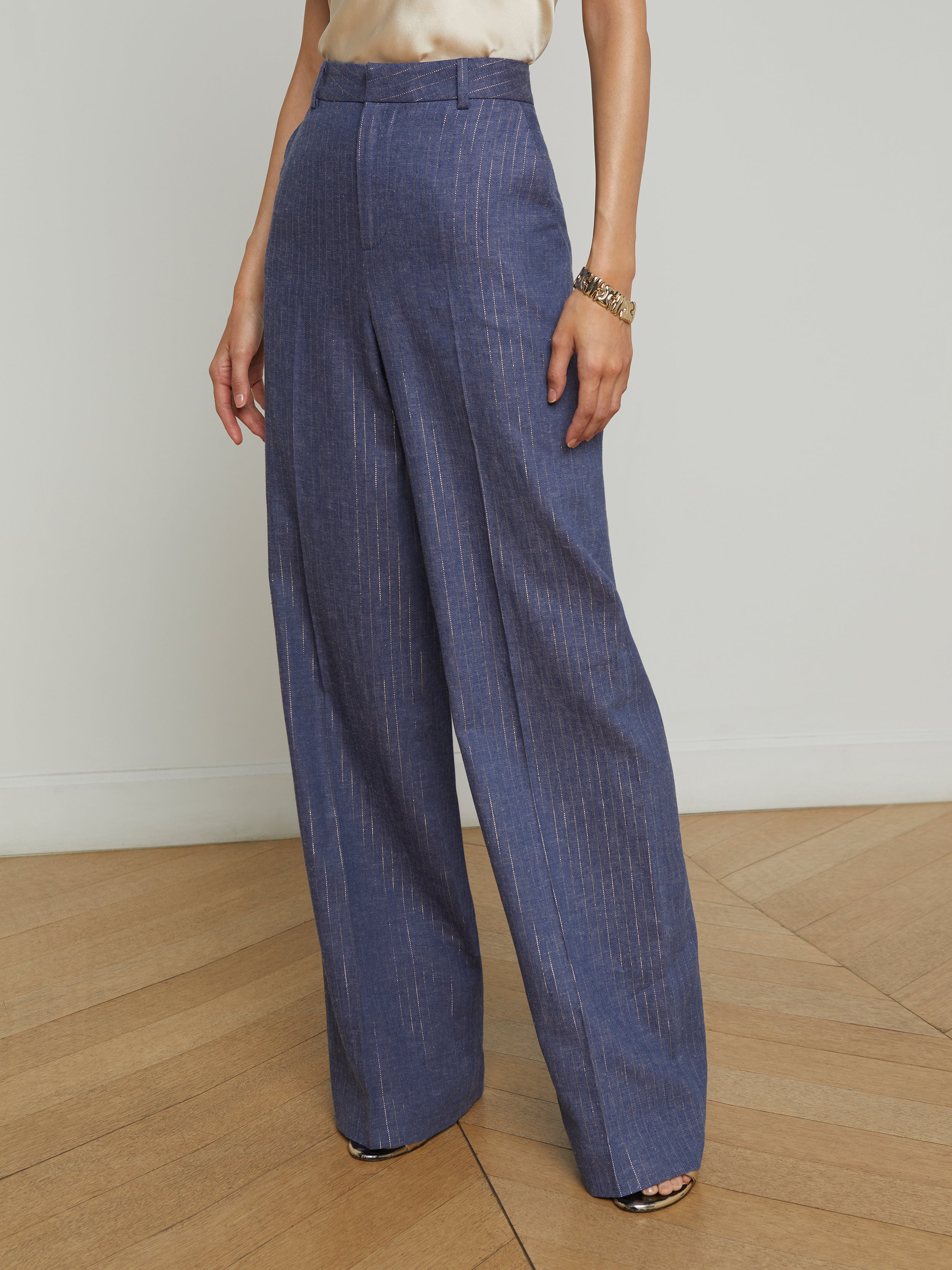 Livvy Pinstriped Trouser pant L'AGENCE