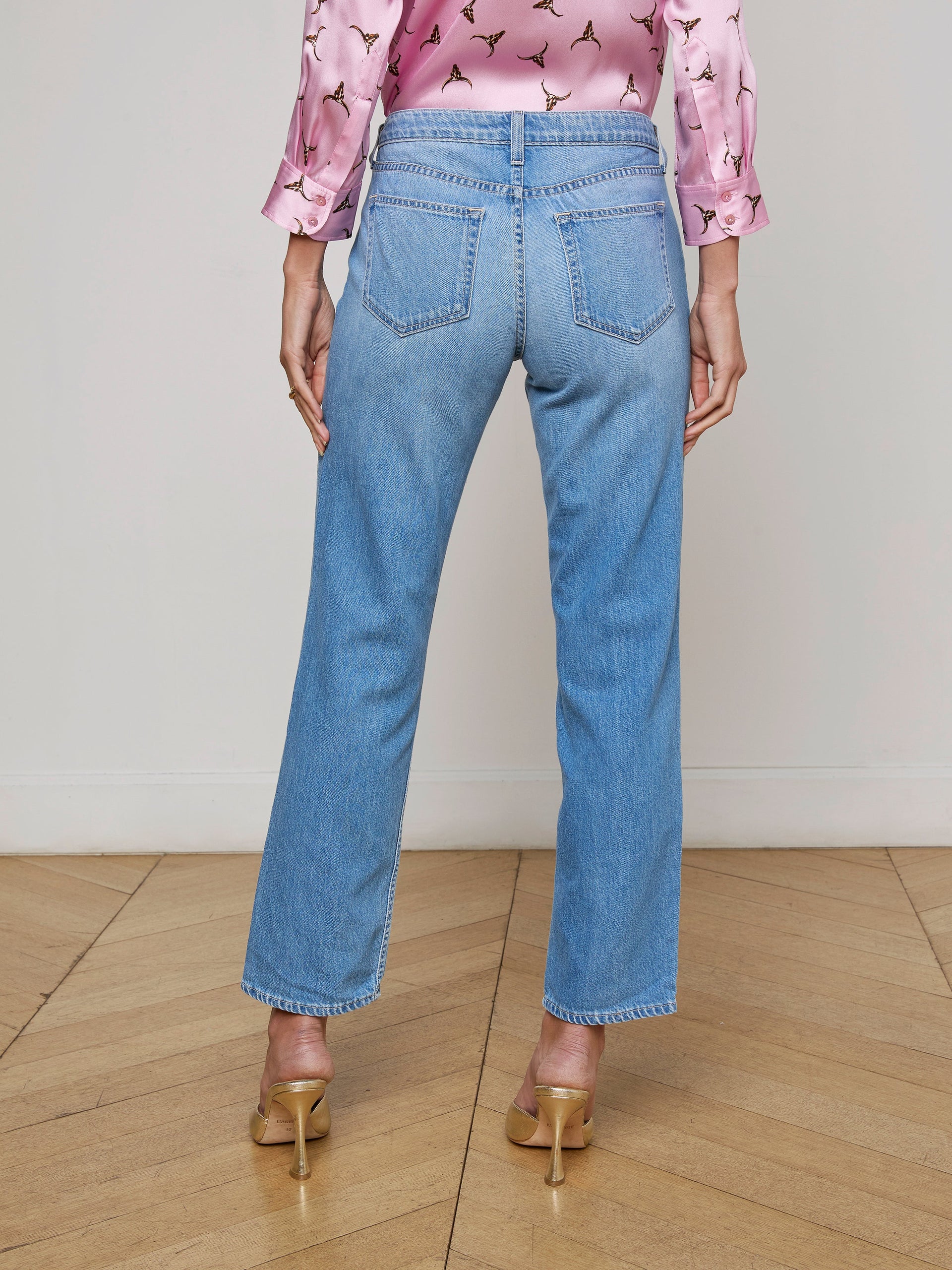 Nevia Slouchy Straight-Leg Jean jean L'AGENCE