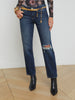 Nevia Slouchy Straight-Leg Jean jean L'AGENCE Sale