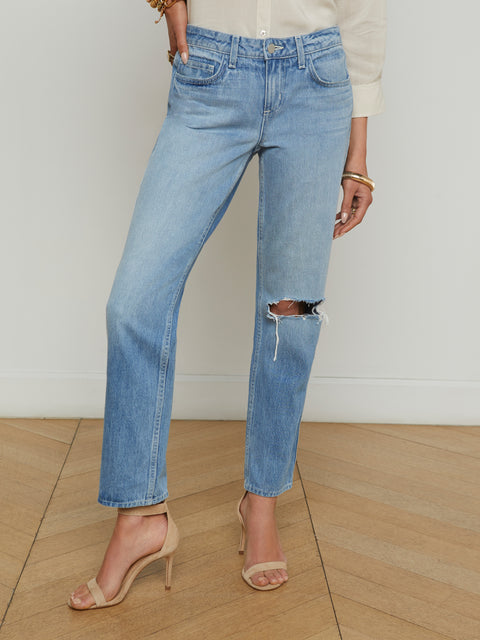 Nevia Slouchy Straight-Leg Jean jean L'AGENCE