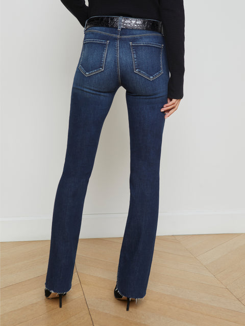 Sneeki Low-Rise Straight-Leg Jean jean L'AGENCE   