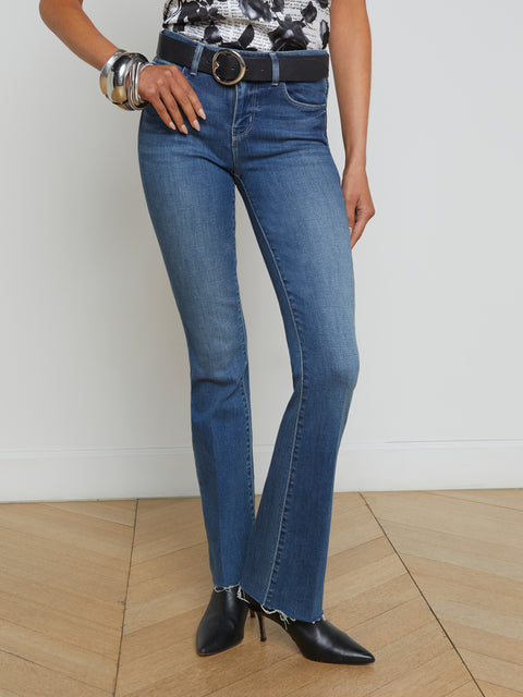 Sneeki Low-Rise Straight-Leg Jean jean L'AGENCE   