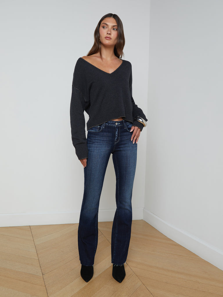 Sneeki Low-Rise Straight-Leg Jean jean L'AGENCE   