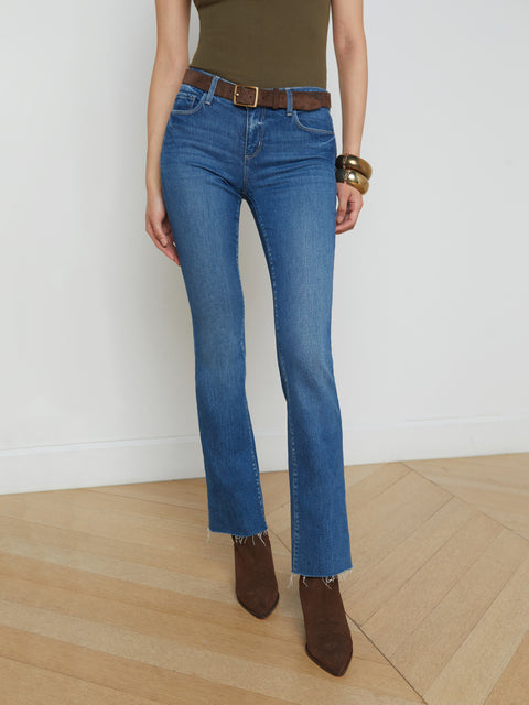 Sneeki Low-Rise Straight-Leg Jean jean L'AGENCE   