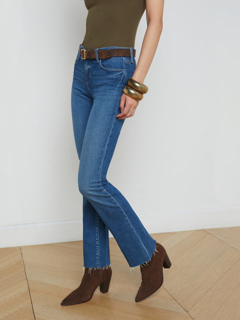 Sneeki Low-Rise Straight-Leg Jean jean L'AGENCE   