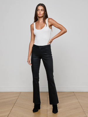Jeans con rivestimento a gamba retta