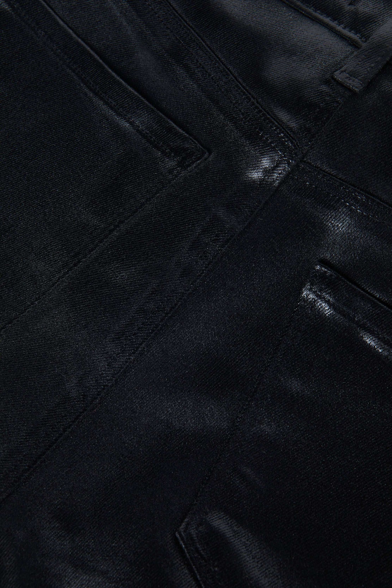 Sneeki Coated Straight Leg Noir