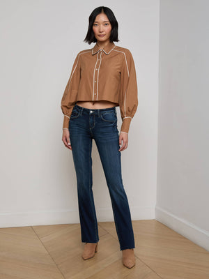 Sneeki Low-Rise Straight-Leg Jean