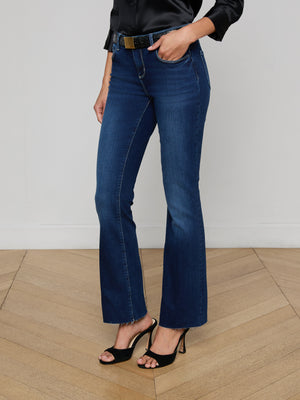 스니키 로우라이즈 스트레이트 레그 진