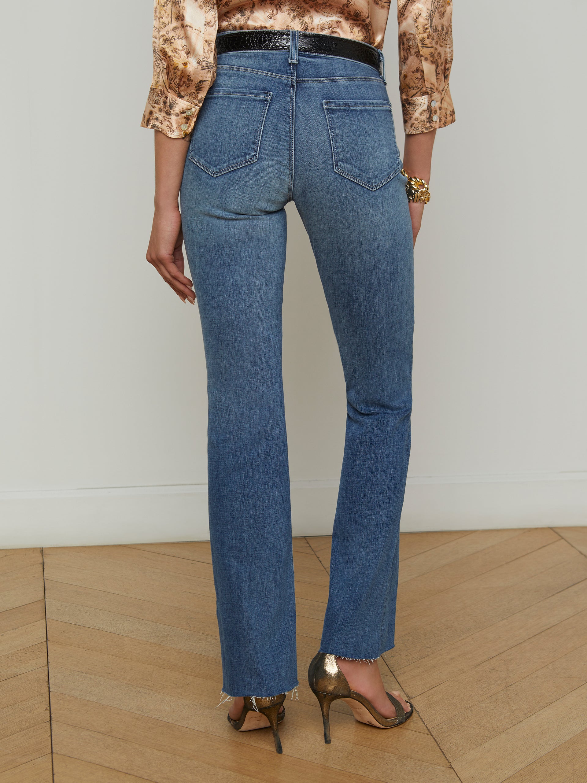 Sneeki Low-Rise Straight-Leg Jean jean L'AGENCE