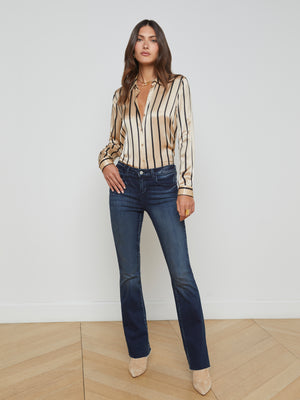 Sneeki Low-Rise Straight-Leg Jean