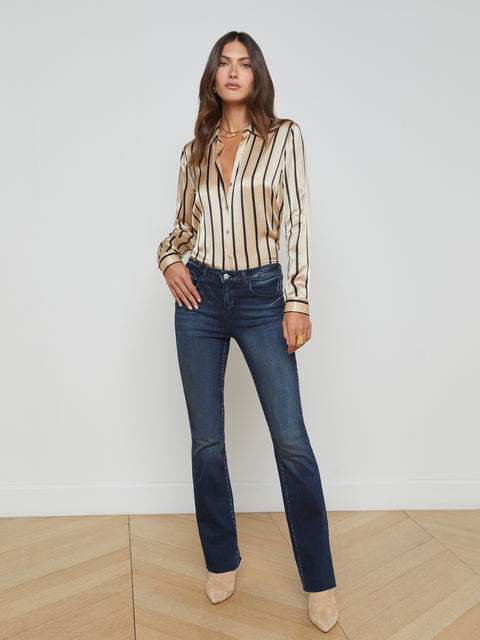 Sneeki Low-Rise Straight-Leg Jean jean L'AGENCE   