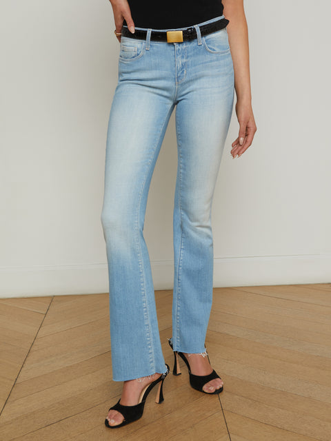 Sneeki Low-Rise Straight-Leg Jean jean L'AGENCE