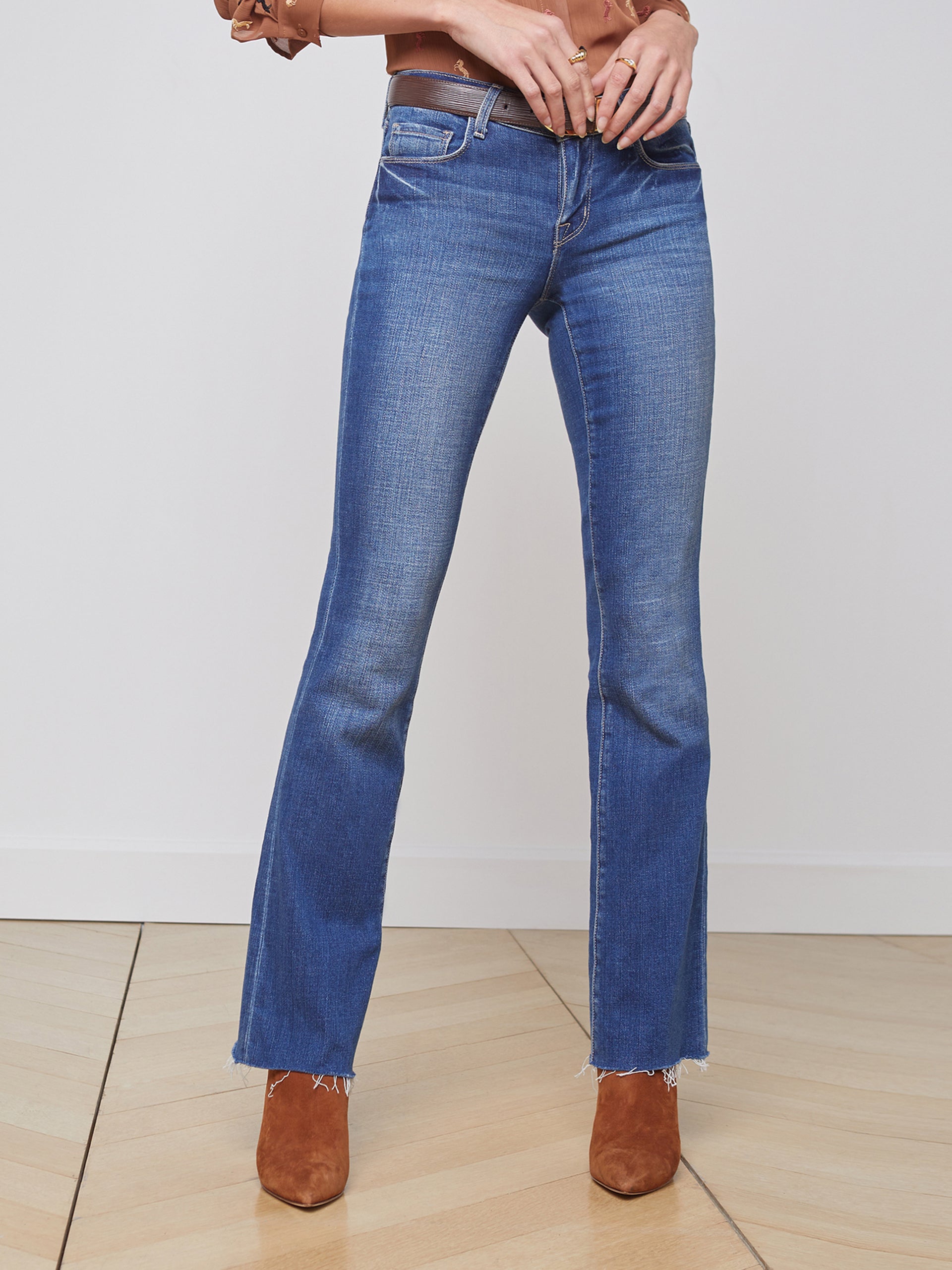 Sneeki Low-Rise Straight-Leg Jean jean L'AGENCE   